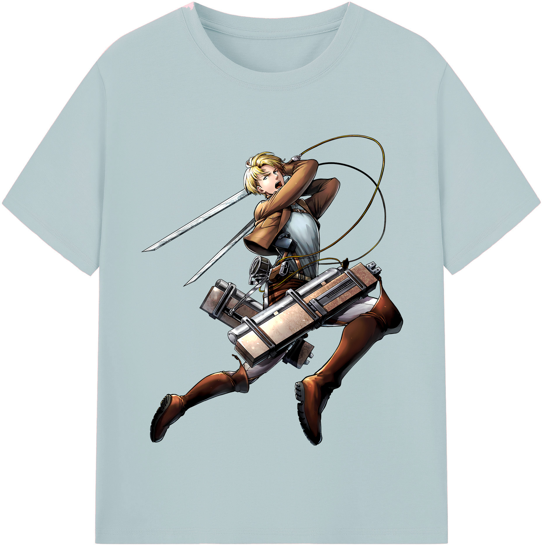 （画像用） 進撃の巨人 Attack on Titan 綿100％半袖Tシャツ（フロントプリント）